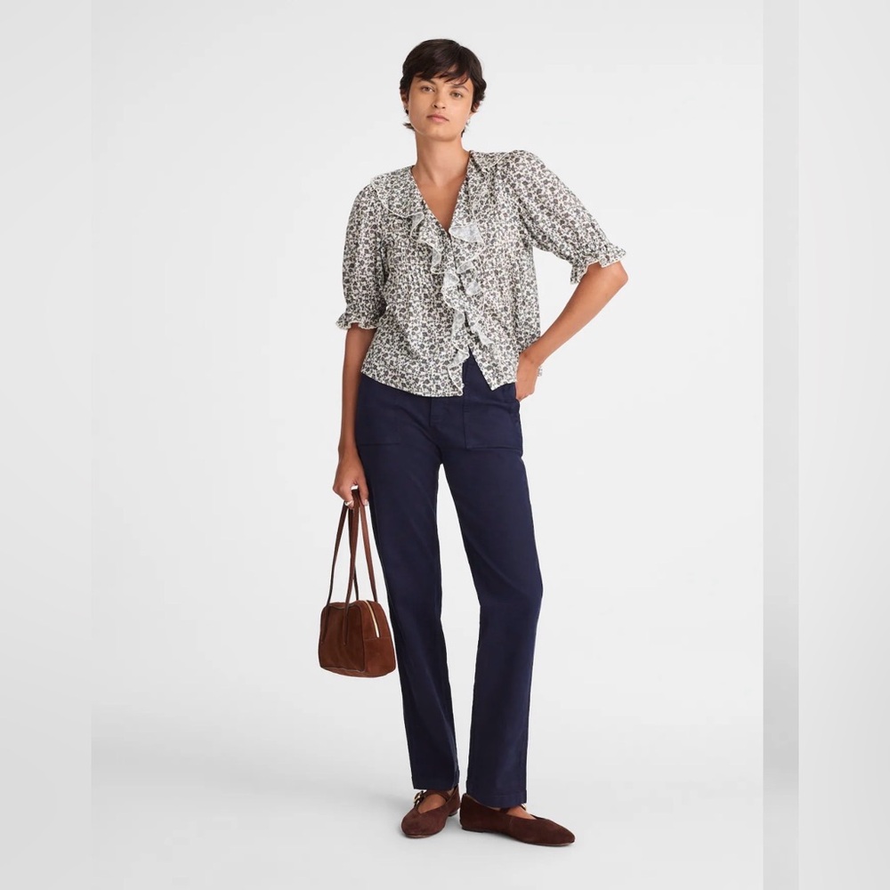Madewell Slim Straight Utility Pants Size 29 Navy Blue